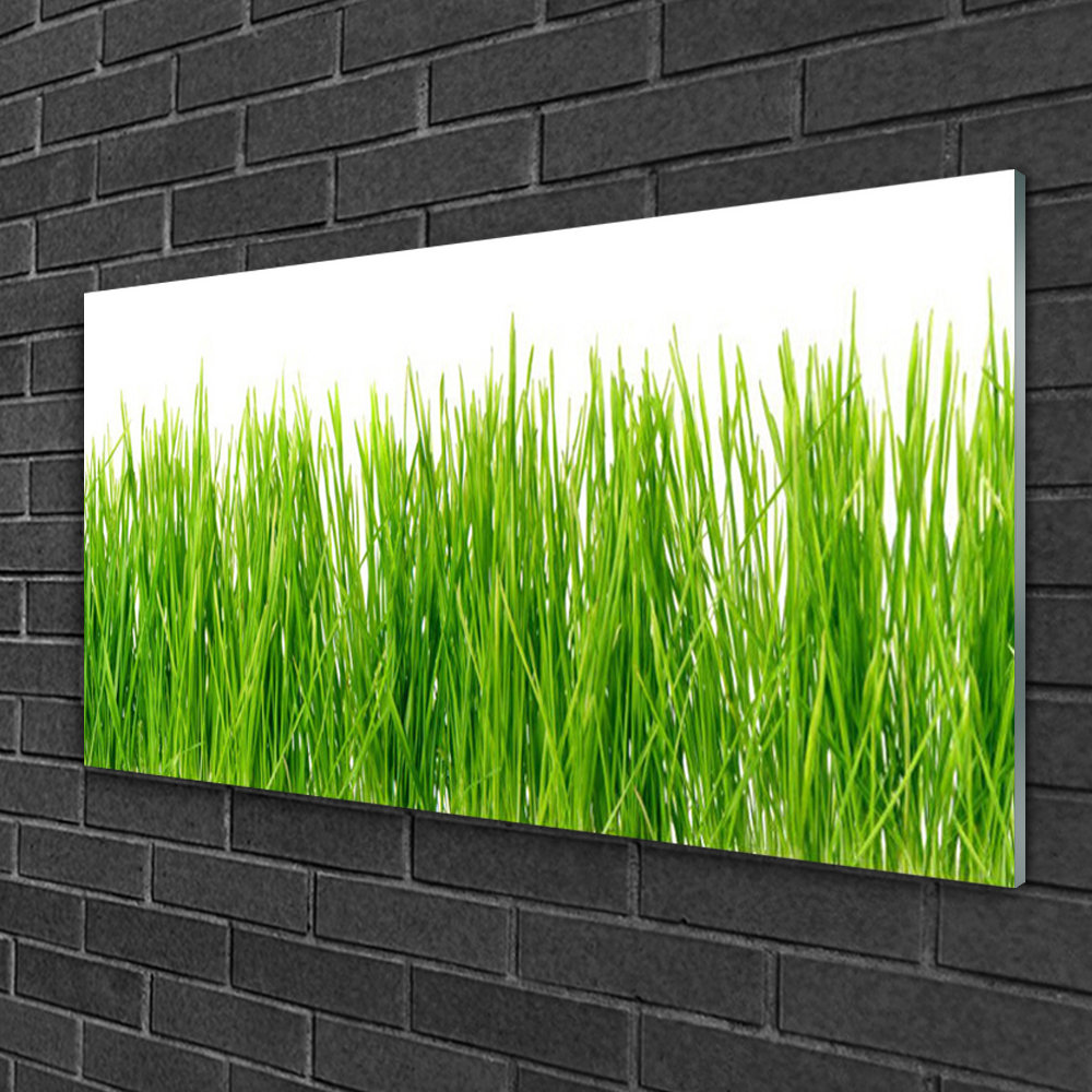 Glasbild Grass Nature