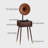 Nut-brown+Orange Rectangular Solid Wood+Copper Media Players-121335597