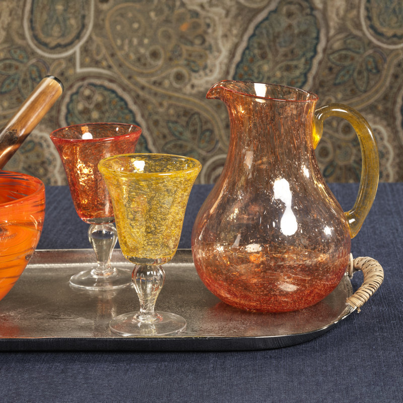 Northfleet 4-Piece Set Wine Glasses, Yellow