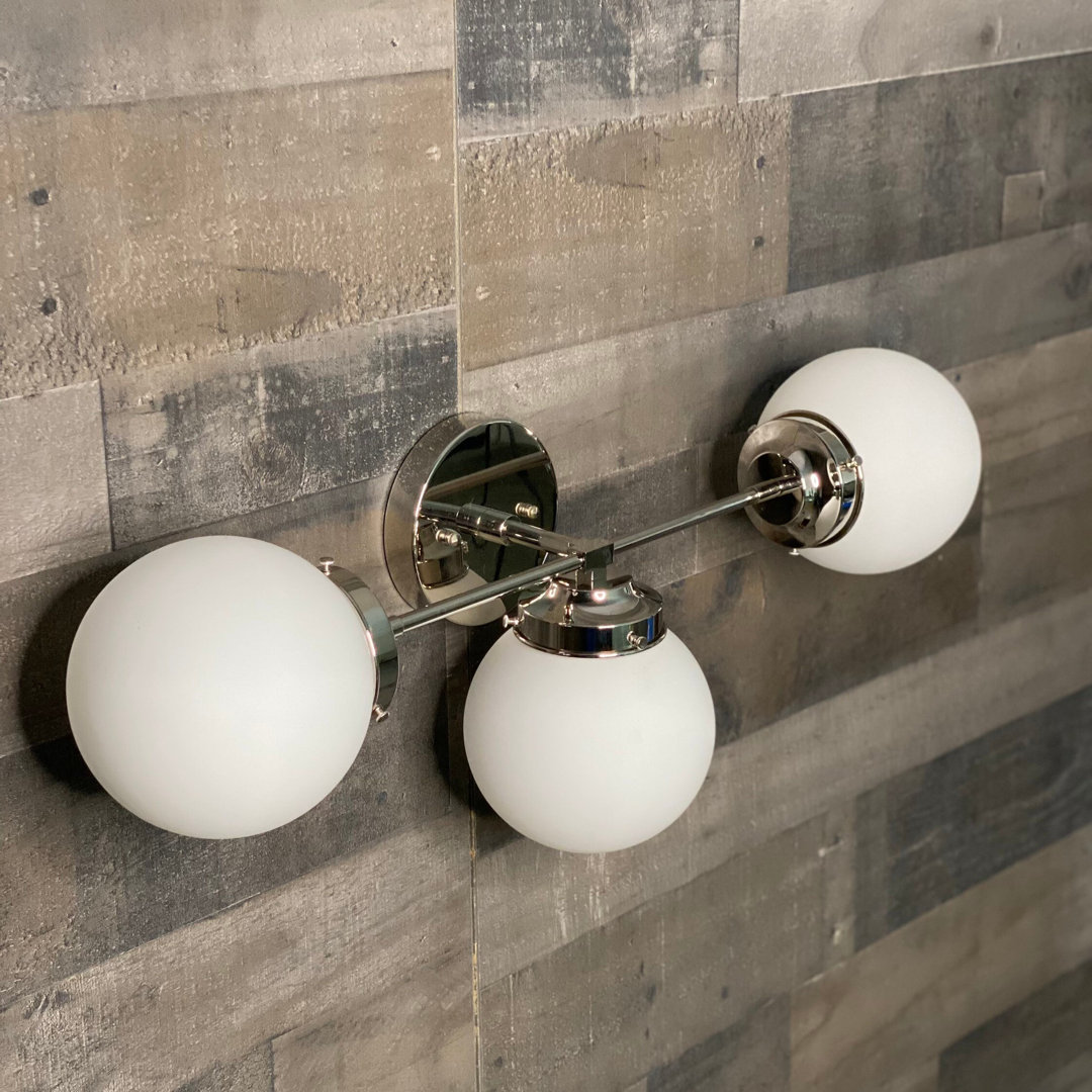 Solid Brass Armed Sconce Everly Quinn Shade 