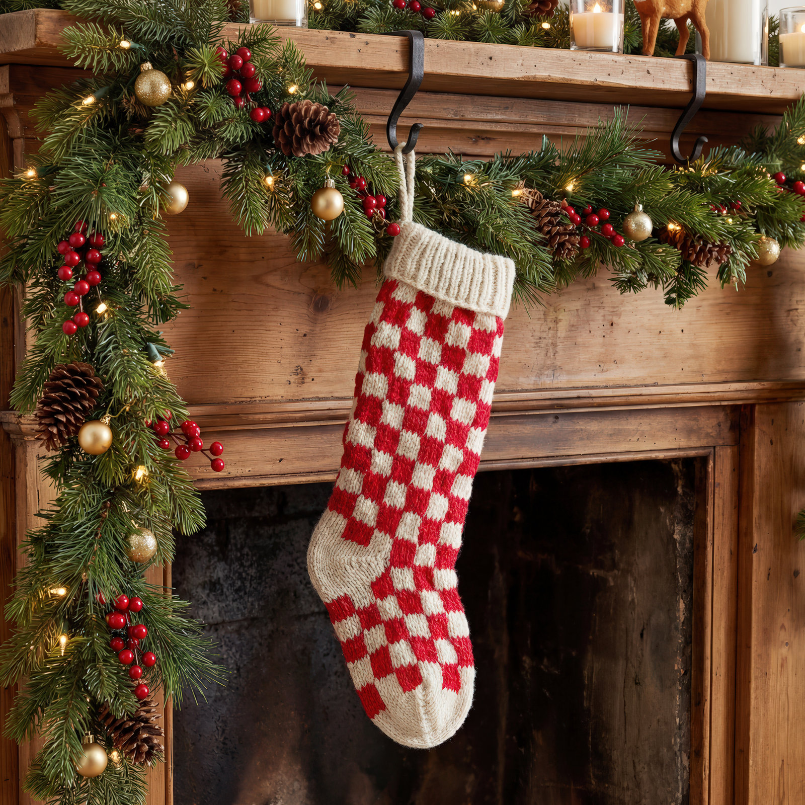 The Holiday Aisle® Knit Stocking, Red