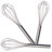 BergHOFF Essentials 7Pc Stainless Steel Bake Set: 3Pc Whisk Set and 4Pc Measuring Cup Set