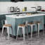 Ensemble de 4 tabourets de bar et de comptoir pivotants Tauber-1093539037-1093539027