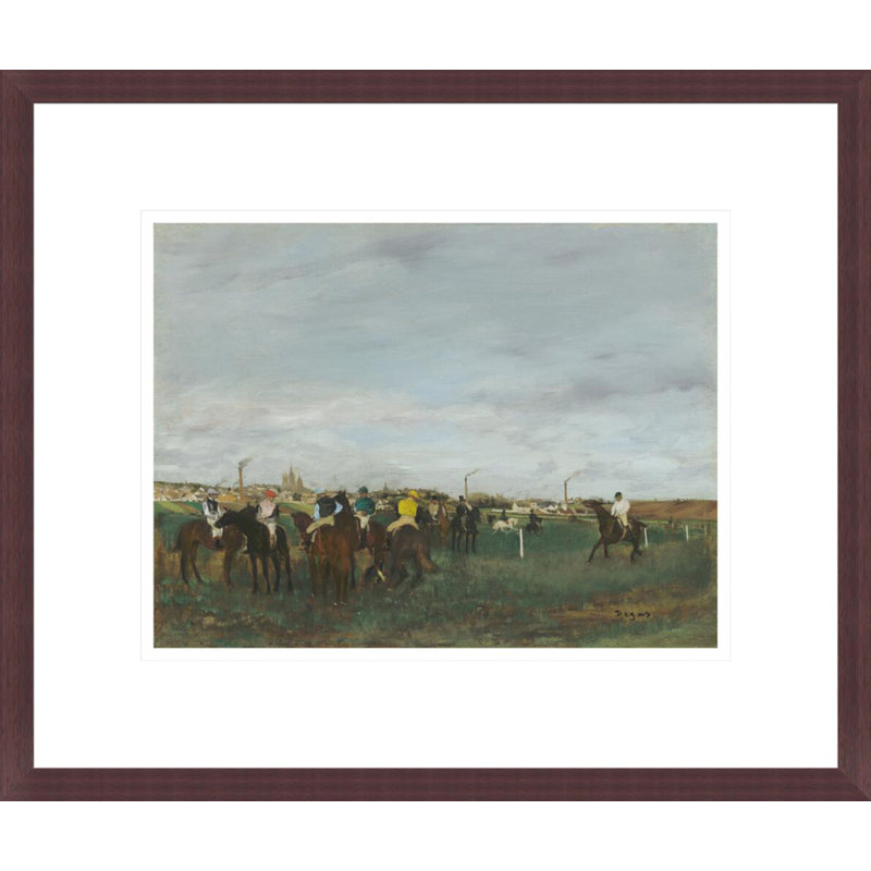 «The Races» par Edgar Degas, impression giclée sur cadre, H 13,75 po x l 16,36 po