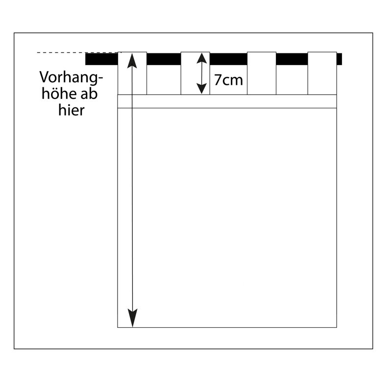 Polyester Blackout Tab Top Curtain Panel, 142cm Width x 295cm Drop, Yellow