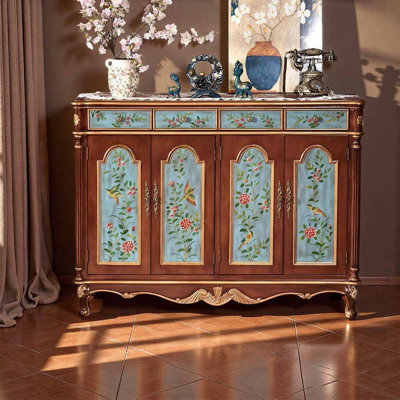 Armoire à chaussures peinte de style américain