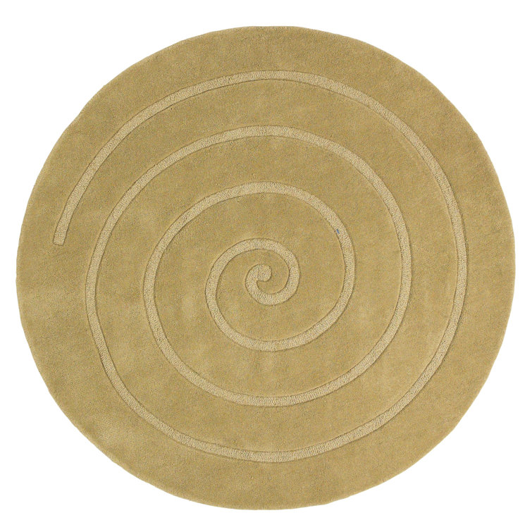Vesper area rug Hand Tufted Circle Gold