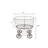 Metal Rolling Laundry Cart with Rack-44653266