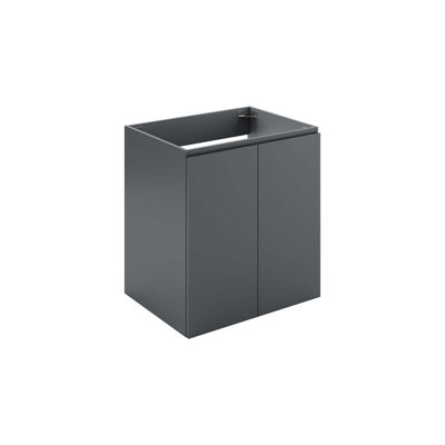 Modway 23" Wall Mounted Single Bathroom Vanity Base Only