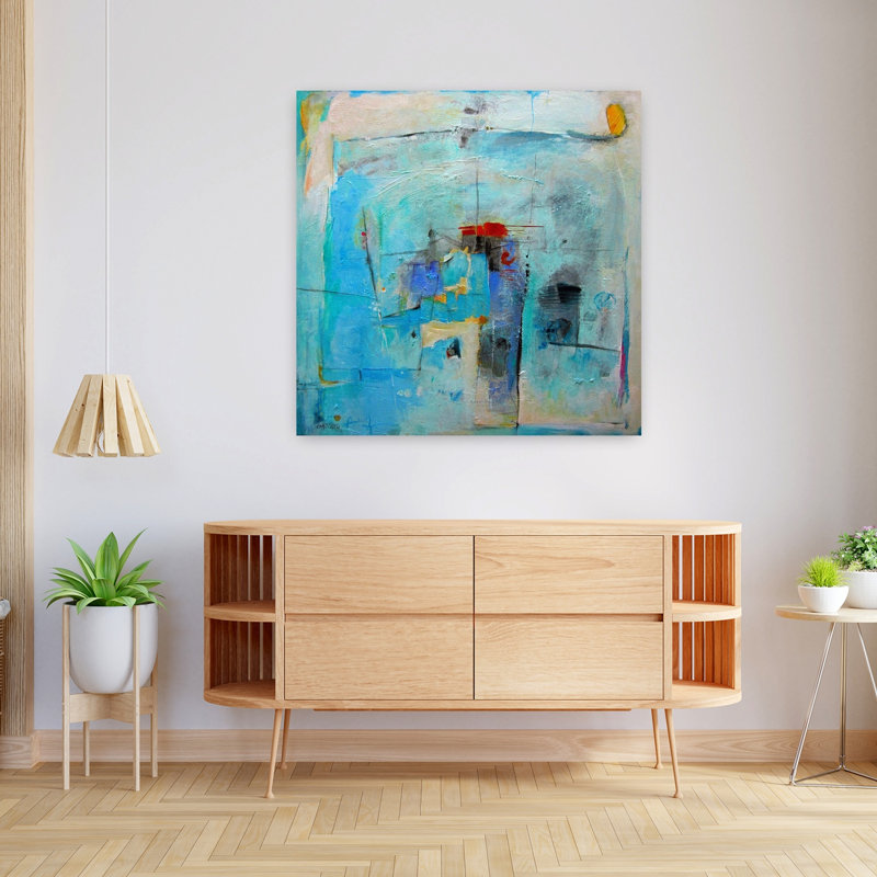 Assemblage requis, art abstrait contemporain, H 36 po x l 36 po