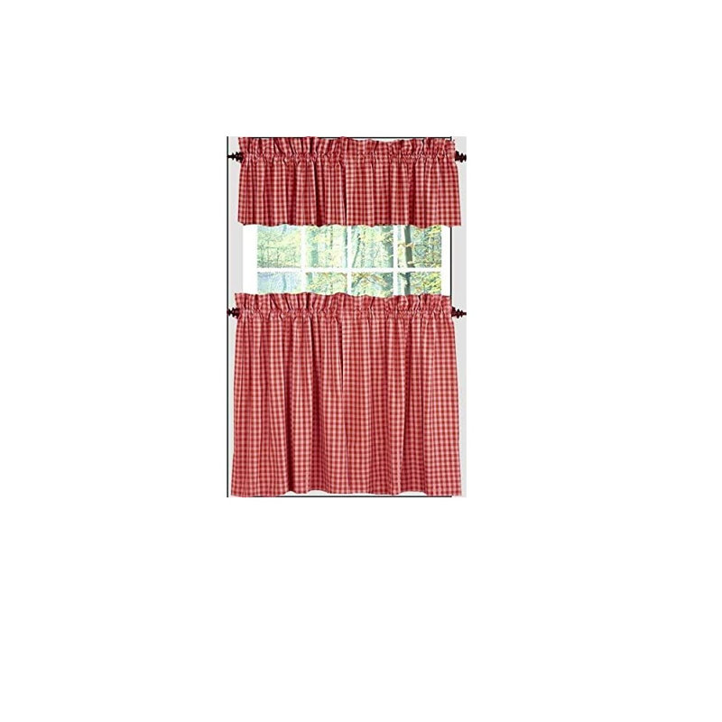 Paire de rideaux obscurcissant Chittening, l 72 po x L 24 po, Rouge