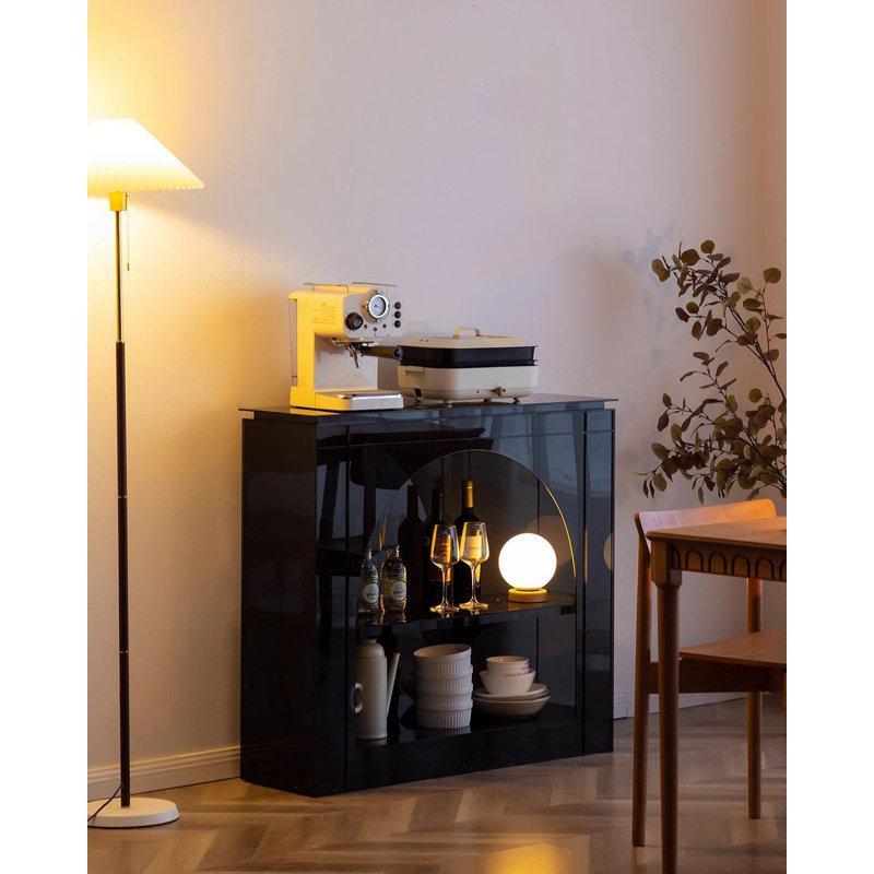 Armoire d'appoint Minimalist Light, Noir