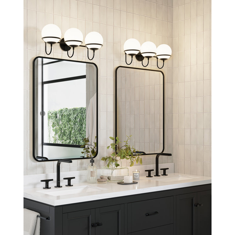 Alba 3 - Light Vanity Light, Matte Black