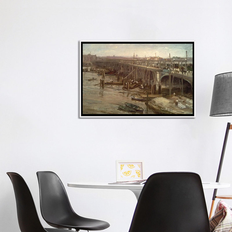 Print, 66.04 cm H x 101.6cm W x 4.445cm D, White