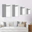Gris et blanc carré - Art mural moderne et contemporain sur toile-1038367173-1038367171