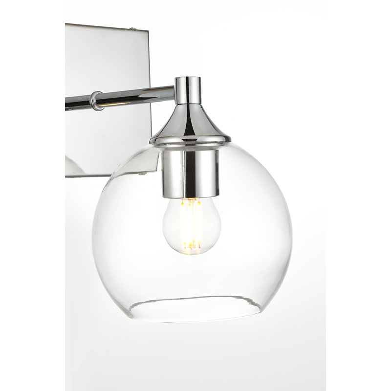 Lumière de meuble-lavabo à intensité variable, Chrome, H 9 po x l 6 po x P 6 po, Une lumière