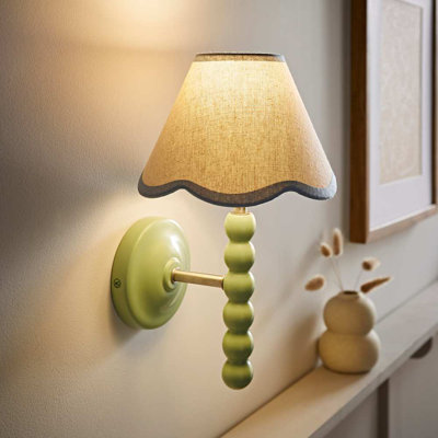Alderic Manufactured Wood Armed Sconce