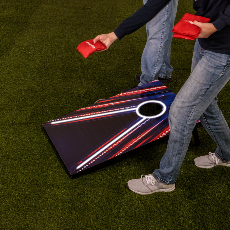 Triumph LED 2x3 Patriotic Cornhole Set with Bean Bags