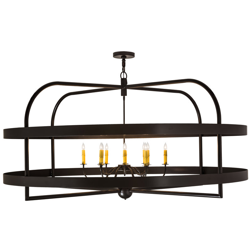 Wolken 12 - Light Steel Dimmable Wagon Wheel Chandelier