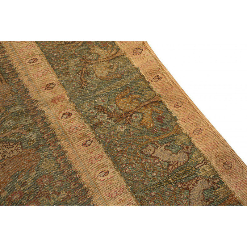 One-of-a-Kind Rectangle 3'11" X 5'6" Hand Knotted Area Rug