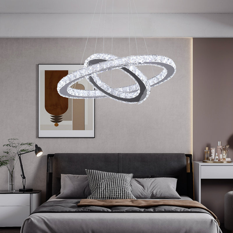 Silvana 2 - Light Crystal LED Chandelier, Cool White