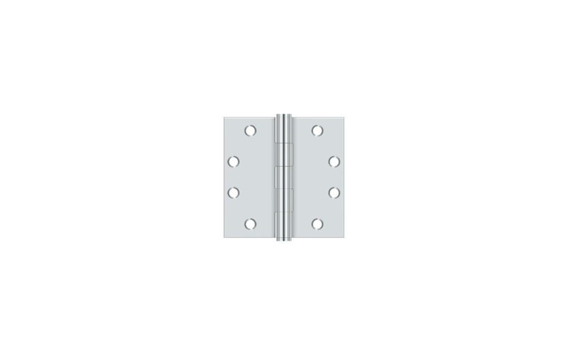 Steel Butt Bearing Hinge, Polished Chrome