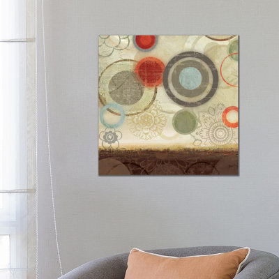 Circles II 1 Piece Wrapped Canvas Panoramic Painting