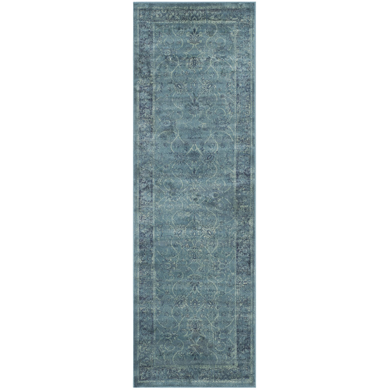 Drumcrow Oriental Viscose Area Rug, Runner 66 x 244 cm