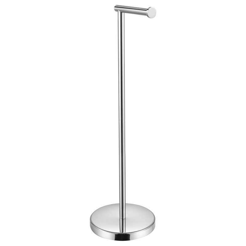Porte-papier hygiénique sur pied, Nickel poli