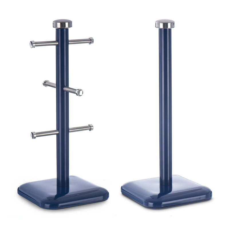 Taurus Mug Tree Towel Holder, Navy