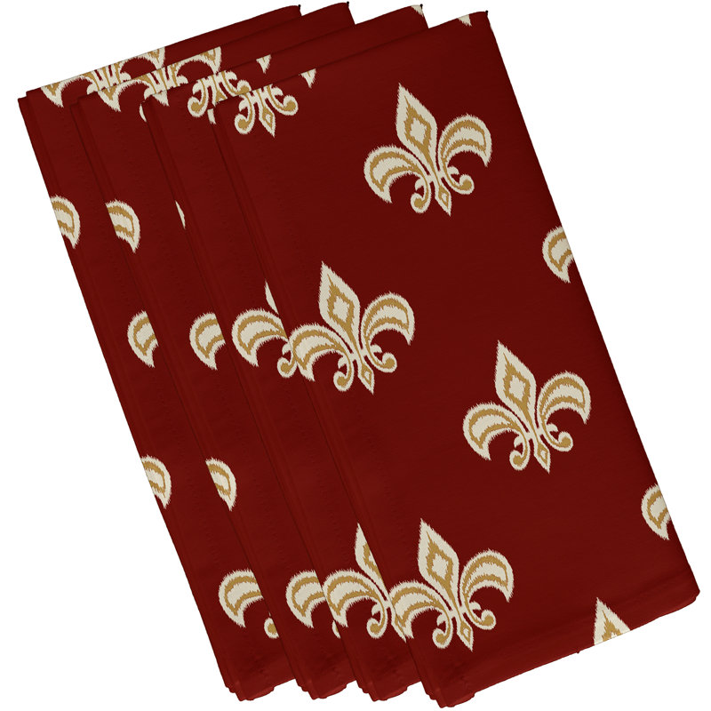 Ensemble de serviettes 4 pièces Bethany, L 18 po x L 18 po, Orange