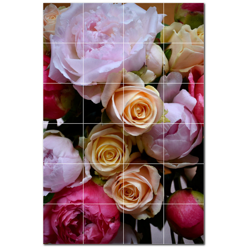 12'' x 12'' Satin Ceramic Decorative Mural