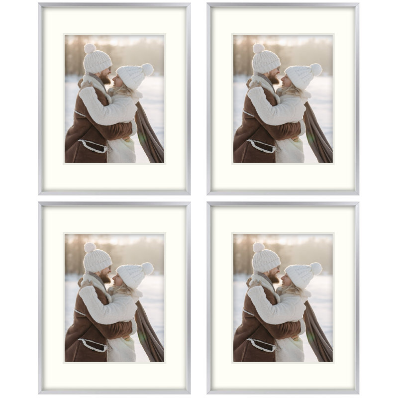 Ensemble de 4 cadres muraux en métal mat 8 "x 10" Ailleen