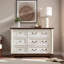 Commode à 6 tiroirs de style campagnard avec rangement 47,24 po