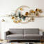 Art mural moderne feuille de ginkgo moderne - décoration murale 3D à grande échelle-1261340905