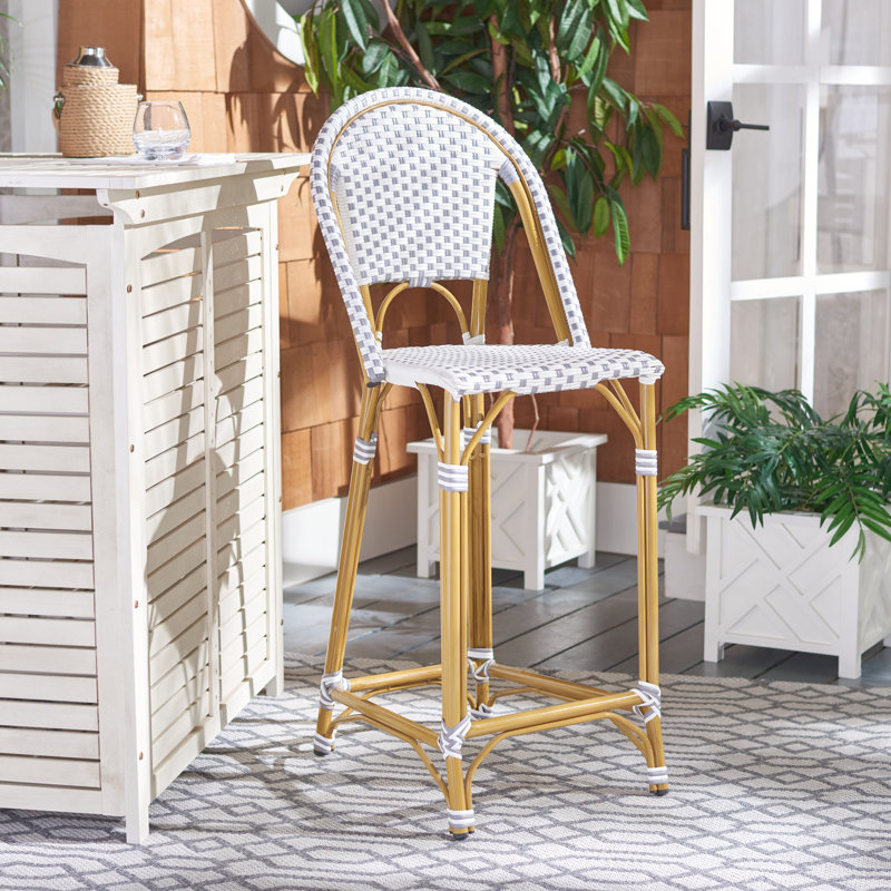 Tabouret de bar 30 po Andaz, Gris / blanc