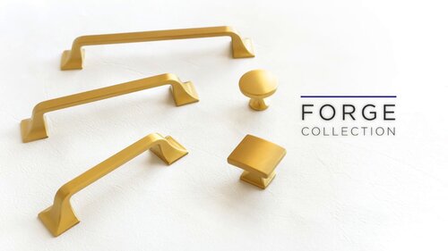Satin Gold Century Cabinet Knobs and Drawer Pulls – Forge