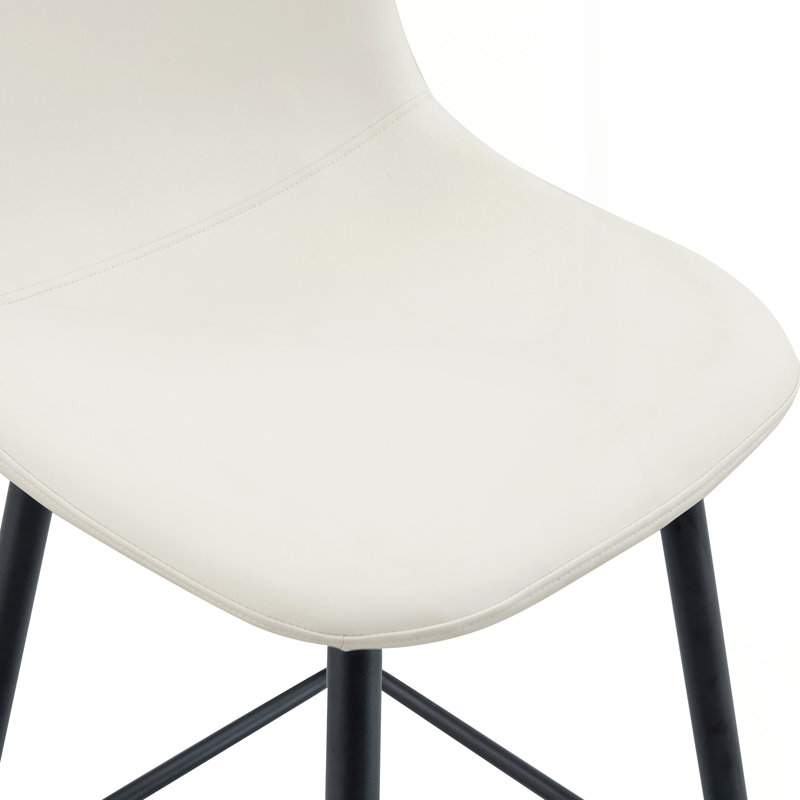 Stylish PU Bar Chair Set - Thoughtful Design For Versatile Use, White