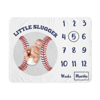Sweet Jojo Designs Baseball Patch Fleece Baby Blanket Wayfair Canada