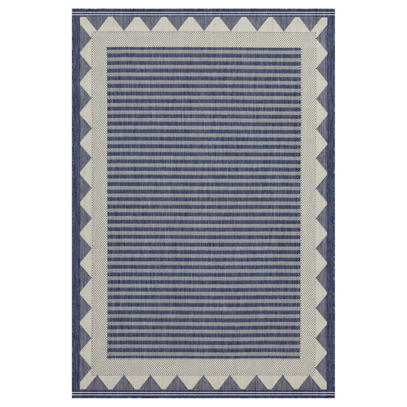 Tapis bleu intérieur / extérieur, Tapis de couloir 2 pi 7 po x 7 pi 3 po