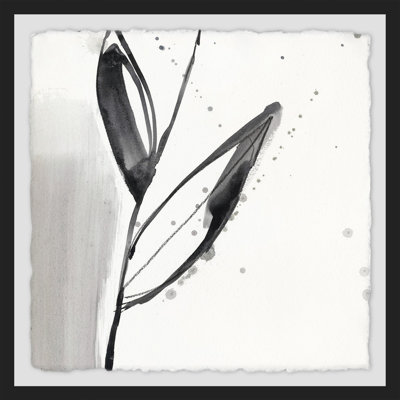 « rosé fleur splash ix », reproduction de peinture à l’aquarelle encadrée