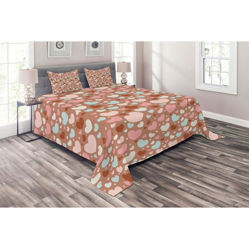 Modern & Contemporary Polyester Coverlet, King Bedspread + 2 Shams