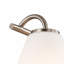 Coiffeuse / meuble-lavabo 2 lumières Fusion - Nickel brossé Fusion-125018650-125018654
