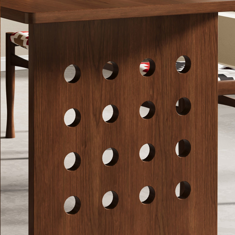 Table de salle à manger moderne et simple en frêne massif., H 29,53 po x L 86,61 po x l 35,43 po