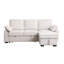 Canapé-lit modulaire réversible en tissu chenille l 91 po Marcello-1254706449