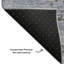 Tapis bleu Cerrito lavable à la machine de qualité supérieure-105951292