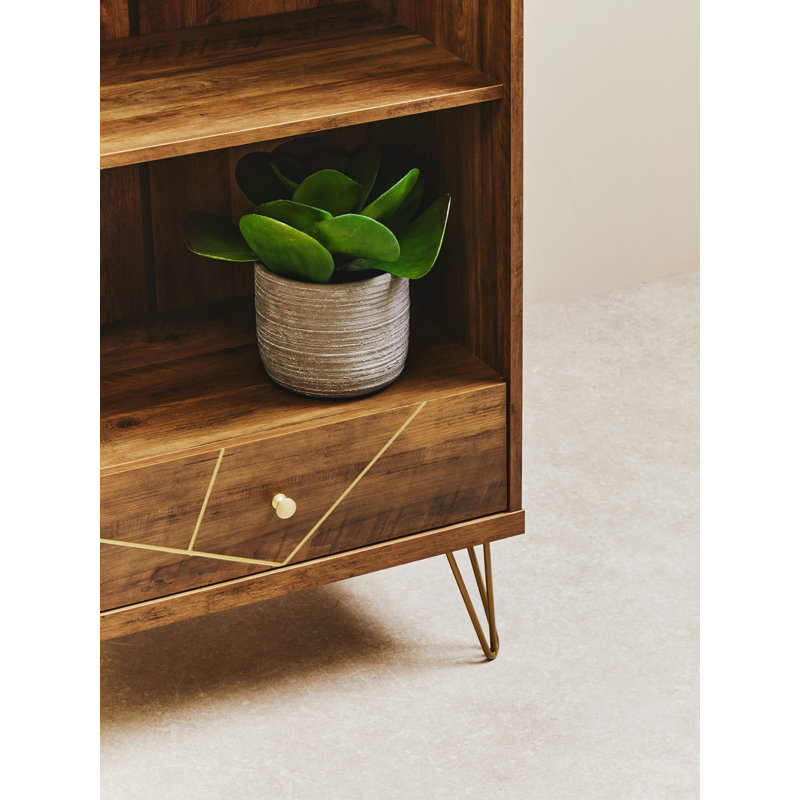 140cm H x 60cm W Iron Bookcase