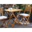 Ahile 2 - Person Acacia Wood Patio Dining Set with Square Table , Cushions Included-2146472379