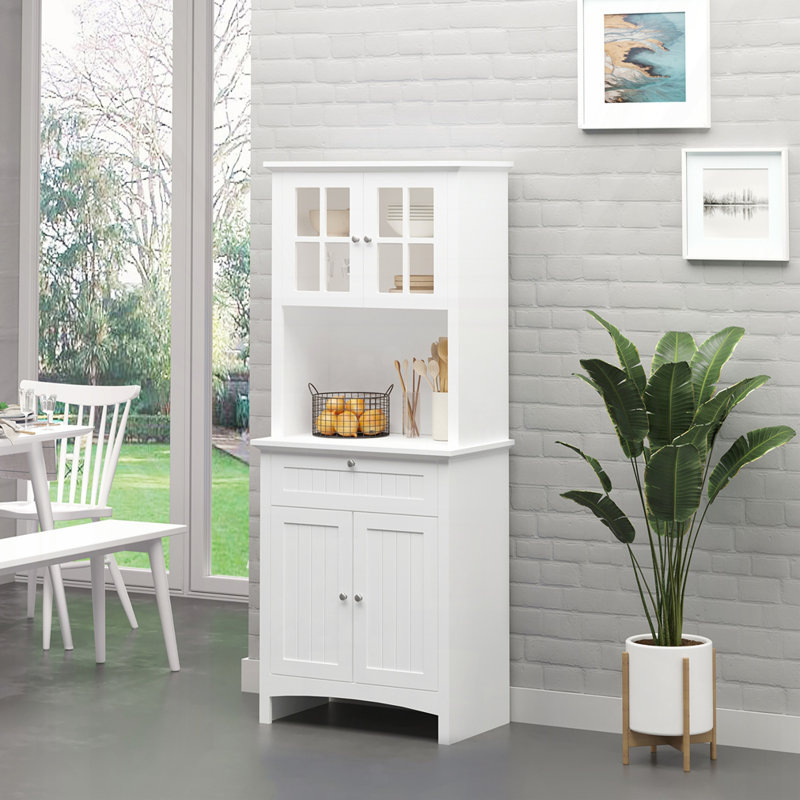 Armoire de rangement pour garde-manger, Blanc