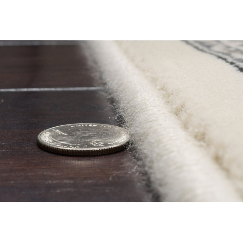 Tapis oriental crème / gris Attell, Tapis de couloir 2 pi 2 po x 11 pi